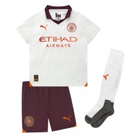 Manchester City Julian Alvarez #19 Replika babykläder Bortaställ Barn 2023-24 Kortärmad (+ korta byxor)